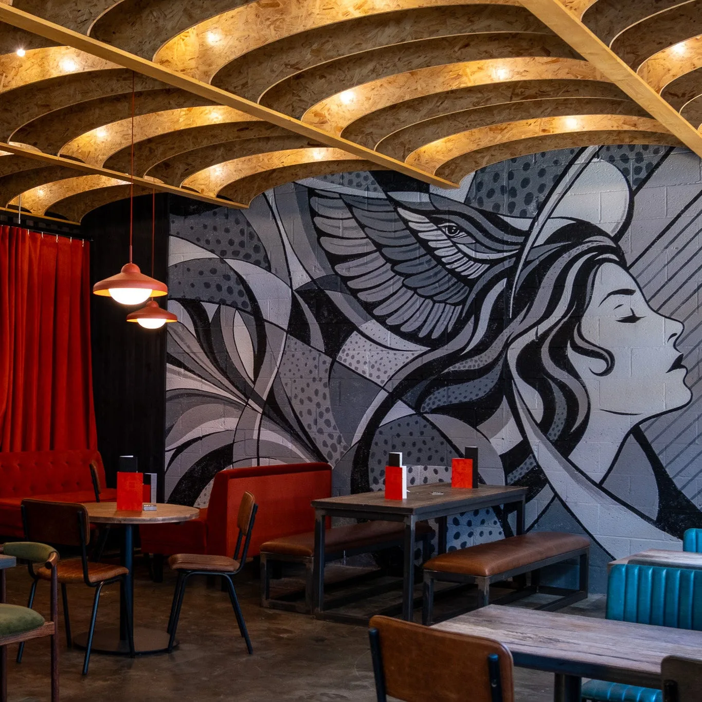 Inside Siren Cheltenham at the Brewery Quarter.